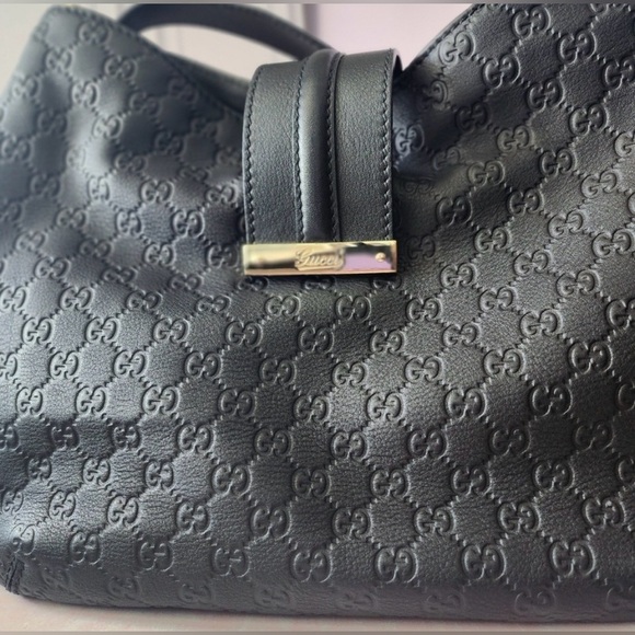 Guccisima Nero Leather Hobo Bag - Picture 4 of 16